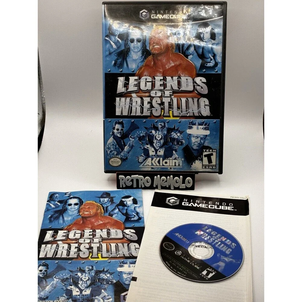 Nintendo Gamecube Legends of Wrestling 2002 Complete CIB Tested Works